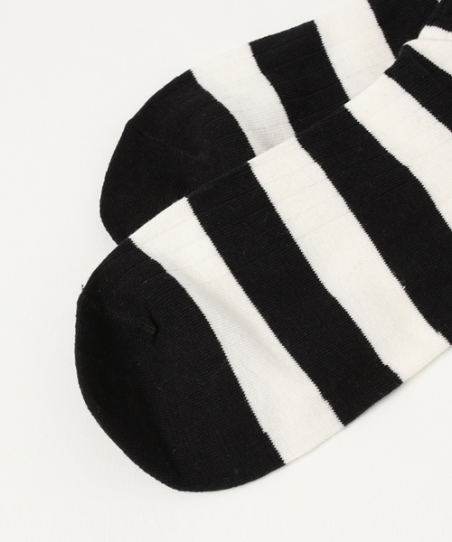 Fun & Daily（ファンアンドデイリー）の「F&D : リブボーダーショートソックス（ソックス/靴下・レディース・ブラック/グリーン/グレー/ブルー/ブラウン/レッド/ライトブルー・FREE）」の9枚目の写真