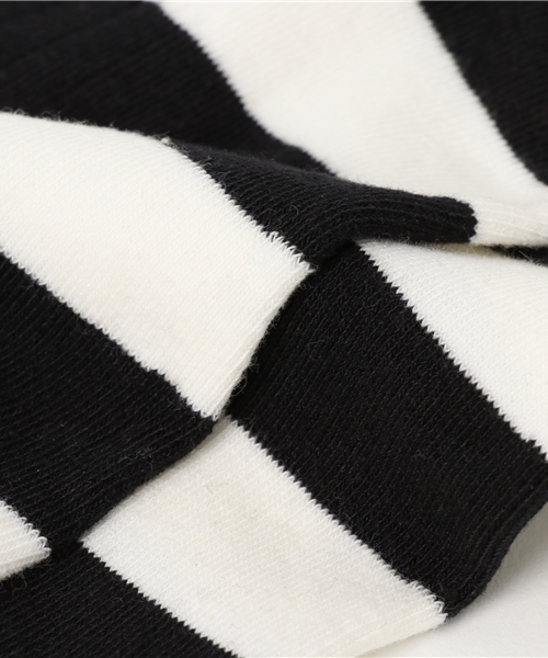 Fun & Daily（ファンアンドデイリー）の「F&D : リブボーダーショートソックス（ソックス/靴下・レディース・ブラック/グリーン/グレー/ブルー/ブラウン/レッド/ライトブルー・FREE）」の10枚目の写真