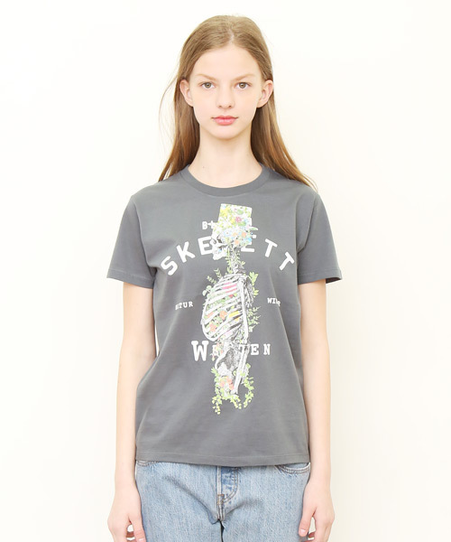 GALLERY DEPT.☆関税込☆ジップ スカルグラフィック 半袖Tシャツ Design Tshirts Store graniph(デザイン ティーシャツ ストア