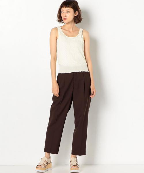 Another Edition（アナザーエディション）の「トラウザーパンツ　8分丈（その他パンツ・レディース・グレー/ブラウン・MEDIUM/SMALL）」の6枚目の写真