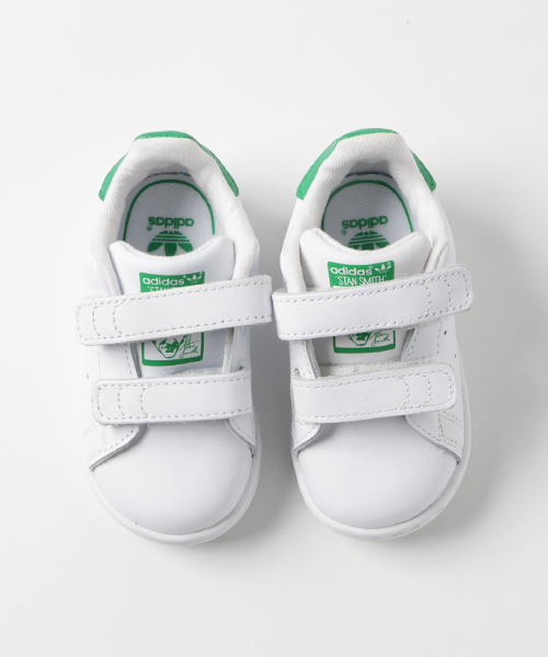 adidas(アディダス)の「キッズadidas アディダス STAN SMITH CF I スタンスミス CF I BZ0520 17FA WHT/WHT/GRN(スニーカー・キッズ・ホワイト系その他・15 /12/13/14/16)」の3枚目の写真