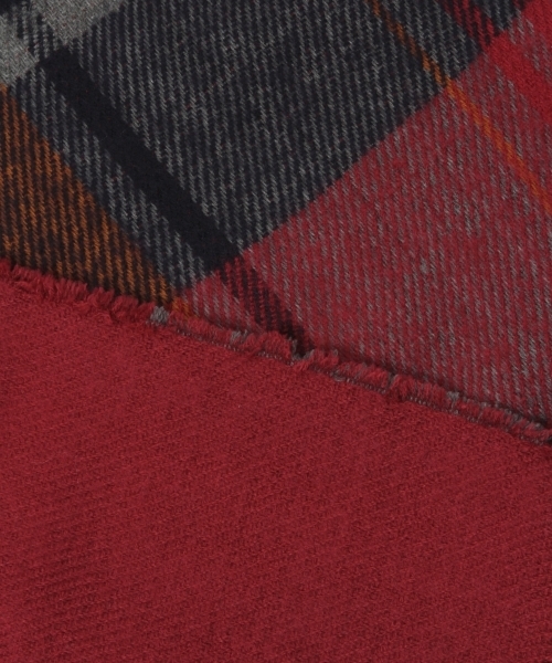 niko and...（ニコアンド）の「オリジナル2WAYリバーシブルチェックストール【niko and ...】（ストール/ショール・レディース・ネイビー/グレー/オフホワイト/ピンク/グリーン/マルチ/ダークブルー・0）」の17枚目の写真