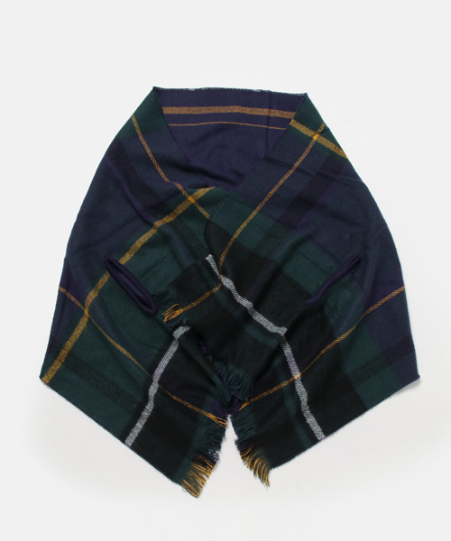 niko and...（ニコアンド）の「オリジナル2WAYリバーシブルチェックストール【niko and ...】（ストール/ショール・レディース・ネイビー/グレー/オフホワイト/ピンク/グリーン/マルチ/ダークブルー・0）」の5枚目の写真