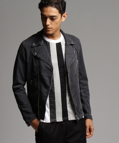Tk Takeo Kikuchi ティーケータケオキクチ の ジョグデニムライダースジャケット ライダースジャケット Wear Tk Takeo Kikuchi ティーケータケオキクチ の ジョグデニムライダースジャケット ライダースジャケット Wear