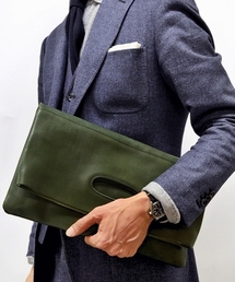 SHIPS | AMIACALVA for SHIPS: “栃木レザー” 二つ折り/クラッチバッグ■(クラッチバッグ)