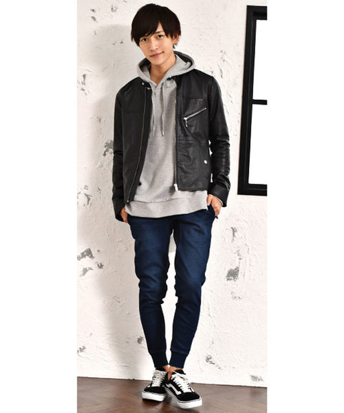 MinoriTY(マイノリティ)の「カットデニム裏起毛ジョガーパンツ スウェットパンツ 裏ボア あったか 防寒 【セットアップ対象アイテムあり:26225184】(その他パンツ・メンズ・ブラック/グレー/インディゴブルー/ブルー・M/L/XL/S)」の14枚目の写真