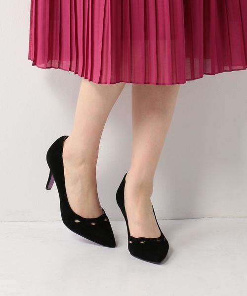 ODETTE E ODILE（オデットエオディール）の「OFD スカラップカットアウト パンプス75↓↑（パンプス・レディース・ライトグレー/ネイビー/イエロー/ブラック・21.5㎝/22.5cm/22cm/23.5cm/23cm/24.5cm/24cm/25cm）」の17枚目の写真