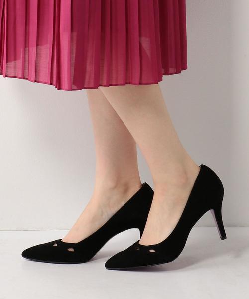 ODETTE E ODILE（オデットエオディール）の「OFD スカラップカットアウト パンプス75↓↑（パンプス・レディース・ライトグレー/ネイビー/イエロー/ブラック・21.5㎝/22.5cm/22cm/23.5cm/23cm/24.5cm/24cm/25cm）」の8枚目の写真