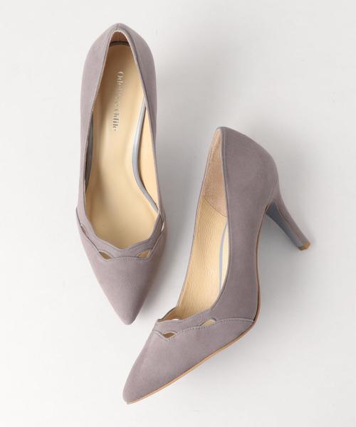 ODETTE E ODILE（オデットエオディール）の「OFD スカラップカットアウト パンプス75↓↑（パンプス・レディース・ライトグレー/ネイビー/イエロー/ブラック・21.5㎝/22.5cm/22cm/23.5cm/23cm/24.5cm/24cm/25cm）」の19枚目の写真