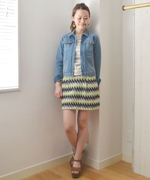 SHIPS for women(シップスフォーウィメン)の「WRANGLER:Gジャン◇(デニムジャケット・レディース・ブルー・SMALL/MEDIUM)」の2枚目の写真