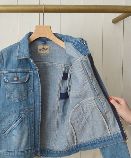 SHIPS for women(シップスフォーウィメン)の「WRANGLER:Gジャン◇(デニムジャケット・レディース・ブルー・SMALL/MEDIUM)」の7枚目の写真