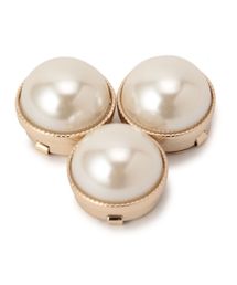 NARACAMICIE | フェイクパールボタンカバー(ブローチ/コサージュ)