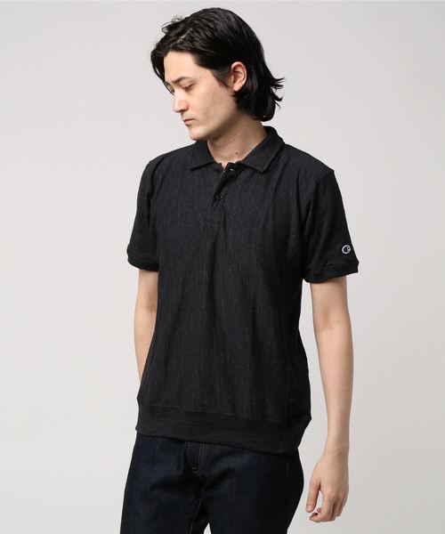 Champion(チャンピオン)の「【Champion/チャンピオン】メンズ リバースウィーブポロシャツ リバースウィーブ プレミアムジャージー(ポロシャツ・メンズ・ダークネイビー/グレー/ホワイト/ダークブラック・MEDIUM/X-LARGE/LARGE)」の3枚目の写真