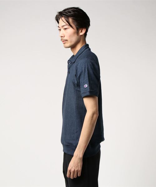Champion(チャンピオン)の「【Champion/チャンピオン】メンズ リバースウィーブポロシャツ リバースウィーブ プレミアムジャージー(ポロシャツ・メンズ・ダークネイビー/グレー/ホワイト/ダークブラック・MEDIUM/X-LARGE/LARGE)」の5枚目の写真