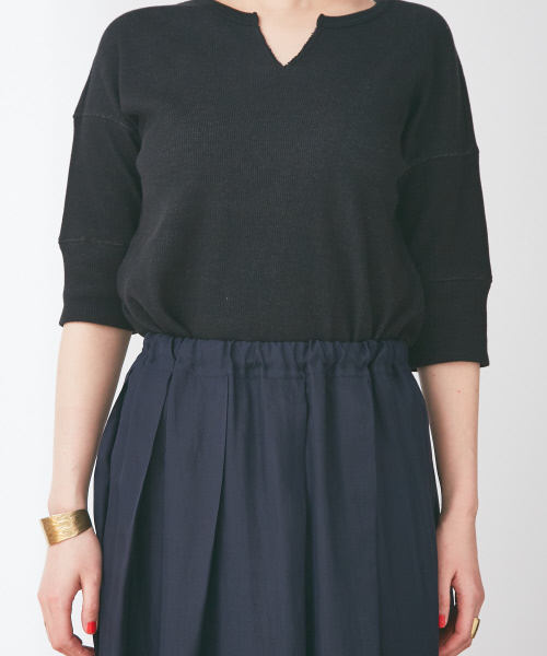 Abahouse Devinette（ドゥヴィネット）の「ウォッシャブルシルクプリーツスカート（スカート・レディース・ネイビー/キャメル・FREE）」の11枚目の写真