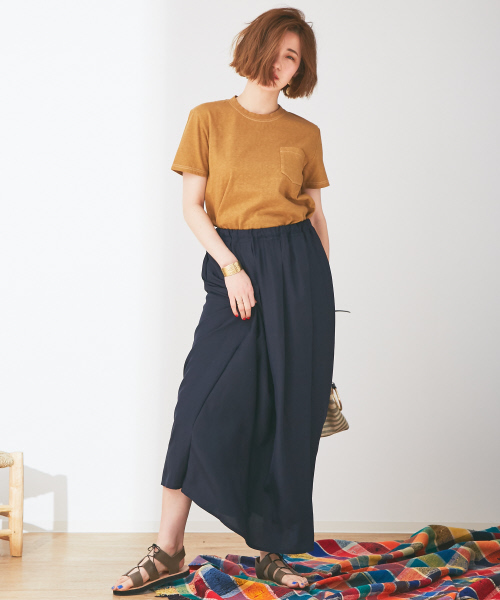 Abahouse Devinette（ドゥヴィネット）の「ウォッシャブルシルクプリーツスカート（スカート・レディース・ネイビー/キャメル・FREE）」の16枚目の写真