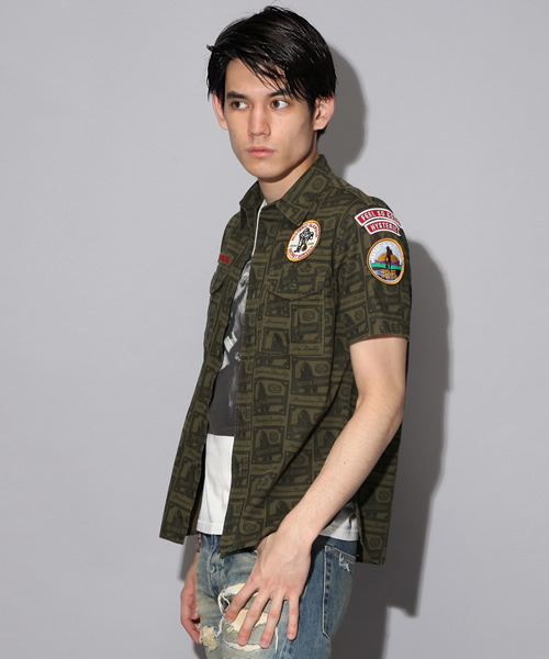HYSTERIC GLAMOUR（ヒステリックグラマー）の「ワッペン付オックス半袖 