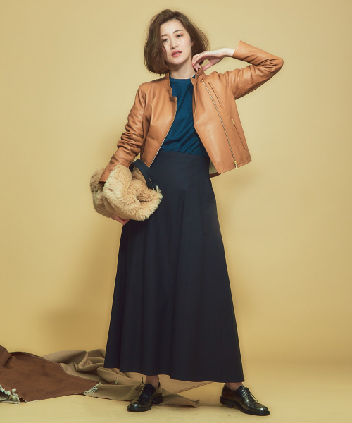 Abahouse Devinette（ドゥヴィネット）の「タックフレアースカート（スカート・レディース・ホワイト/カーキ/ブラック・36/38）」の19枚目の写真