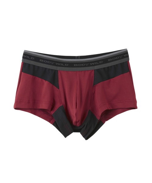 BODY WILD(ボディーワイルド)の「【SPORTS&LIFE】ローライズボクサーブリーフ(前とじ)(ボクサーパンツ・メンズ・レッド系その他/グレー/ネイビー・MEDIUM/LARGE)」の3枚目の写真