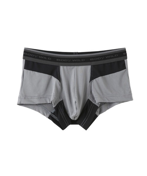 BODY WILD(ボディーワイルド)の「【SPORTS&LIFE】ローライズボクサーブリーフ(前とじ)(ボクサーパンツ・メンズ・レッド系その他/グレー/ネイビー・MEDIUM/LARGE)」の7枚目の写真