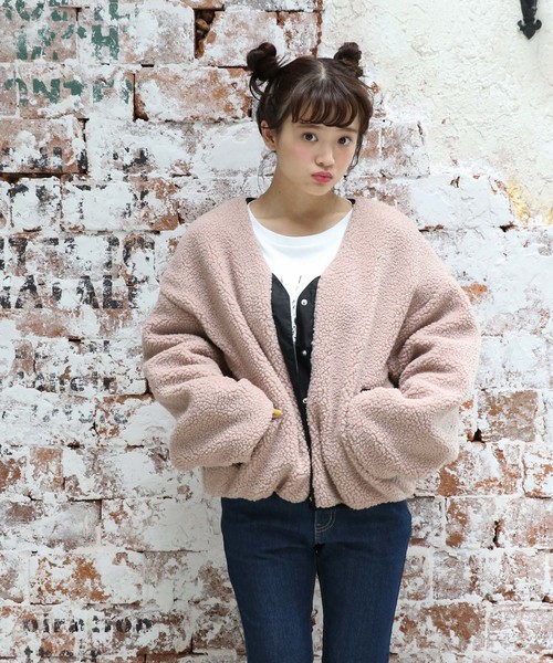 OLIVE des OLIVE（オリーブデオリーブ）の「リバーシブル ボア