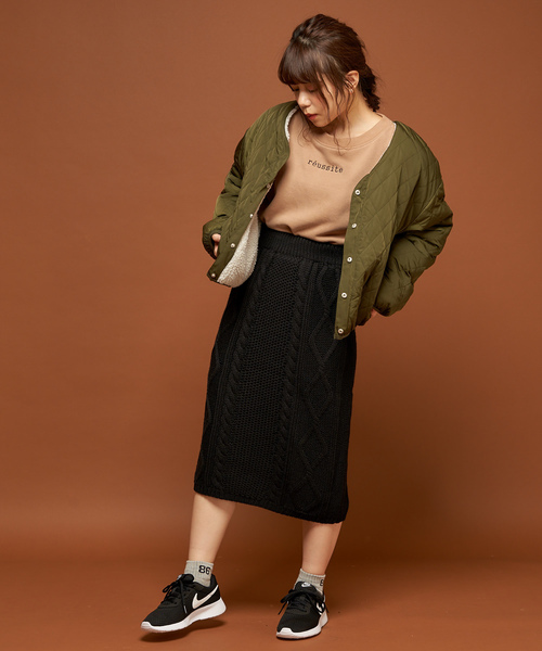 OLIVE des OLIVE（オリーブデオリーブ）の「リバーシブル ボアブルゾン（ブルゾン・レディース・オフホワイト/ピンク/グレー系その他・FREE）」の9枚目の写真