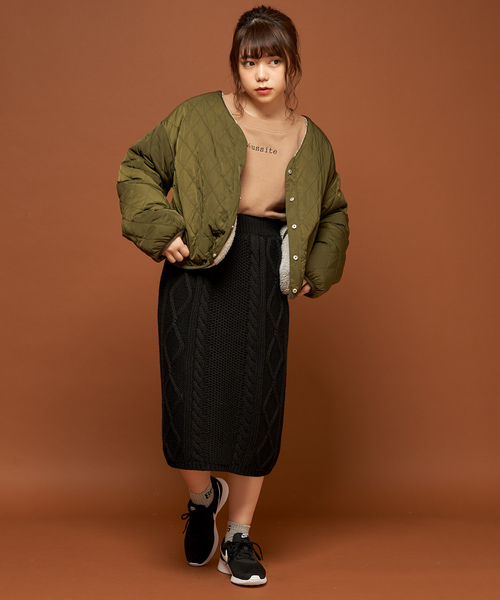 OLIVE des OLIVE（オリーブデオリーブ）の「リバーシブル ボアブルゾン（ブルゾン・レディース・オフホワイト/ピンク/グレー系その他・FREE）」の11枚目の写真