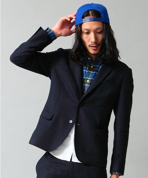 BEAUTY&YOUTH UNITED ARROWS(ビューティーアンドユースユナイテッドアローズ)の「by∴ ホームスパン 2ボタン ジャケット◆§(テーラードジャケット・メンズ・ブラック/ダークグレー/ネイビー・SMALL/MEDIUM/LARGE/X-LARGE)」の6枚目の写真