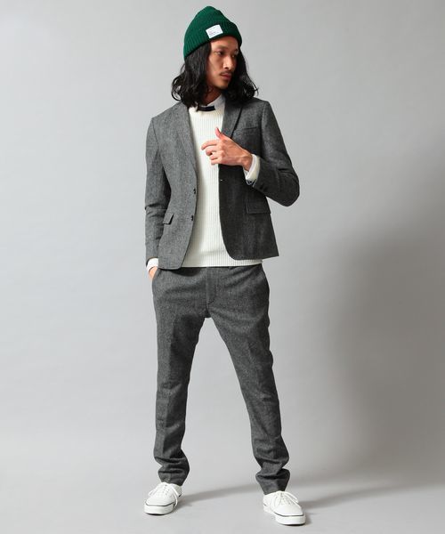 BEAUTY&YOUTH UNITED ARROWS(ビューティーアンドユースユナイテッドアローズ)の「by∴ ホームスパン 2ボタン ジャケット◆§(テーラードジャケット・メンズ・ブラック/ダークグレー/ネイビー・SMALL/MEDIUM/LARGE/X-LARGE)」の8枚目の写真