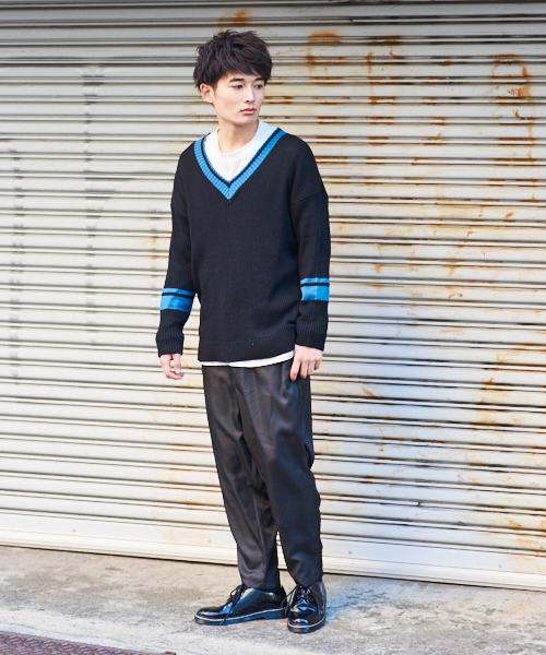 kutir（クティール）の「【ルーズシルエット】 チルデンニット プルオーバー S/S（ニット/セーター・メンズ・ホワイト/ブラック/ベージュ/ブラック系その他・MEDIUM/LARGE）」の20枚目の写真