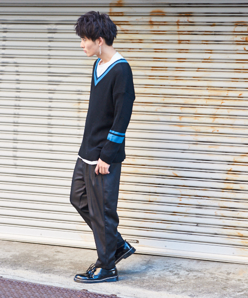 kutir（クティール）の「【ルーズシルエット】 チルデンニット プルオーバー S/S（ニット/セーター・メンズ・ホワイト/ブラック/ベージュ/ブラック系その他・MEDIUM/LARGE）」の21枚目の写真