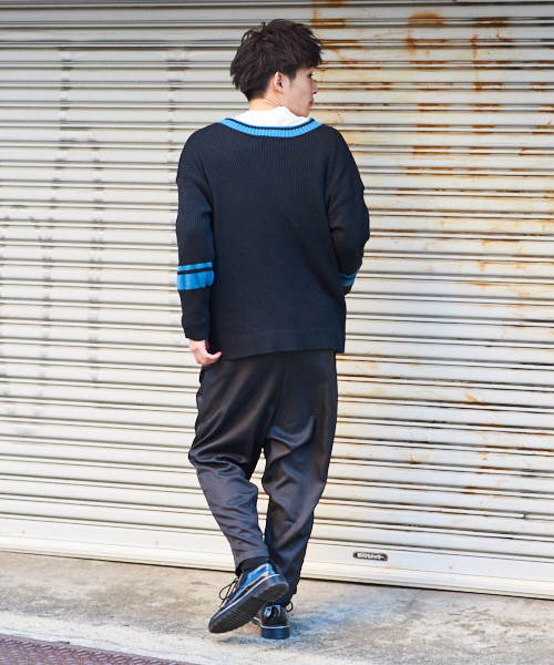 kutir（クティール）の「【ルーズシルエット】 チルデンニット プルオーバー S/S（ニット/セーター・メンズ・ホワイト/ブラック/ベージュ/ブラック系その他・MEDIUM/LARGE）」の22枚目の写真