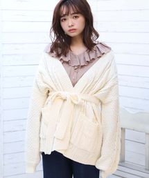 one after another NICE CLAUP | ざっくりゆるケーブルカーディガン(カーディガン/ボレロ)