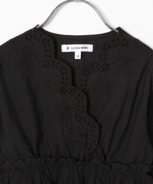 GLOBAL WORK（グローバルワーク）の「【キッズ】ウエストキリカエレースブラウス/821375（シャツ/ブラウス・キッズ・ホワイト/ブラック/パープル系その他2・SMALL/MEDIUM/LARGE/X-LARGE/XX-LARGE）」の15枚目の写真