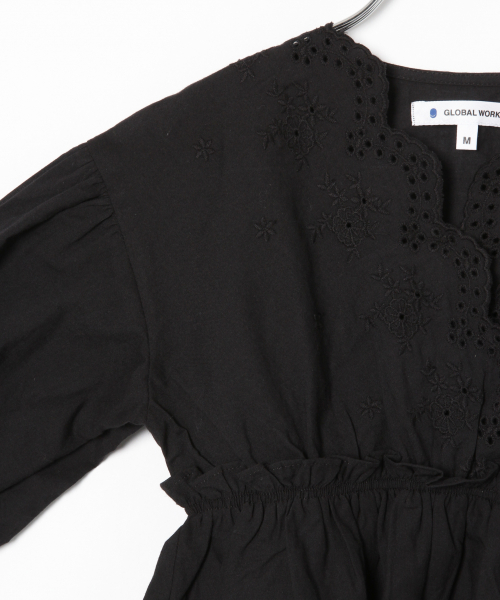 GLOBAL WORK（グローバルワーク）の「【キッズ】ウエストキリカエレースブラウス/821375（シャツ/ブラウス・キッズ・ホワイト/ブラック/パープル系その他2・SMALL/MEDIUM/LARGE/X-LARGE/XX-LARGE）」の14枚目の写真