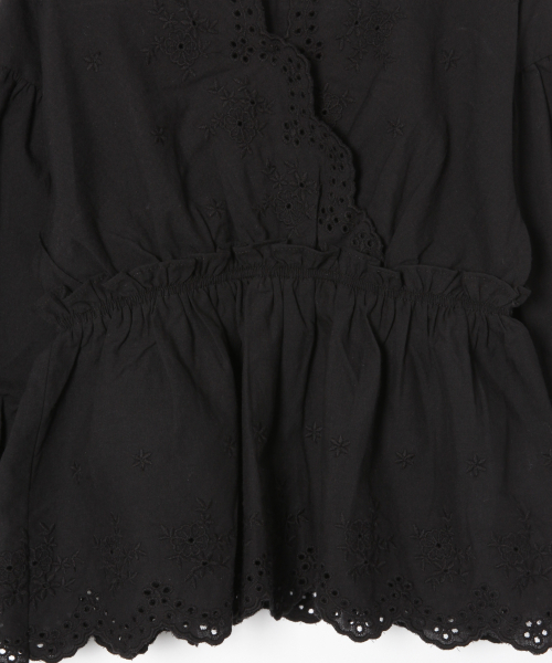 GLOBAL WORK（グローバルワーク）の「【キッズ】ウエストキリカエレースブラウス/821375（シャツ/ブラウス・キッズ・ホワイト/ブラック/パープル系その他2・SMALL/MEDIUM/LARGE/X-LARGE/XX-LARGE）」の12枚目の写真