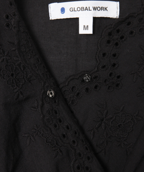 GLOBAL WORK（グローバルワーク）の「【キッズ】ウエストキリカエレースブラウス/821375（シャツ/ブラウス・キッズ・ホワイト/ブラック/パープル系その他2・SMALL/MEDIUM/LARGE/X-LARGE/XX-LARGE）」の9枚目の写真