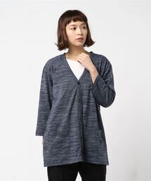 Bling Leads（ブリングリーズ）の「【Bl】アンサンブル7分袖T＋Vネックカーディガン（アンサンブル）」