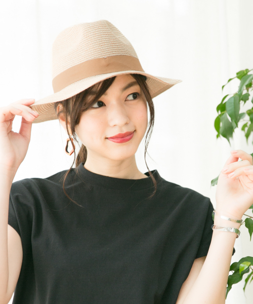 GLOBAL WORK（グローバルワーク）の「UVケアナカオレHAT【多機能】/821254（ハット・レディース・その他1/ベージュ/ベージュ系その他3/ホワイト・FREE）」の2枚目の写真