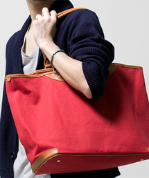 NANO universe | コットンキャンバスレザーコンビトート(トートバッグ)