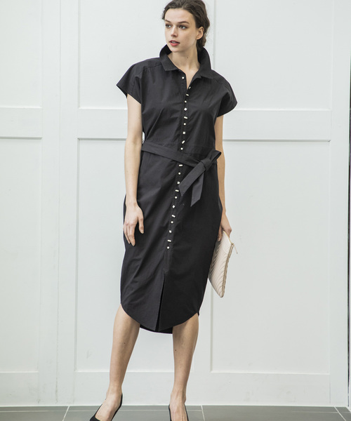 Emma Taylor(エマテイラー)の「シェルボタンシャツドレス(シャツワンピース・レディース・オフホワイト・FREE)」の7枚目の写真