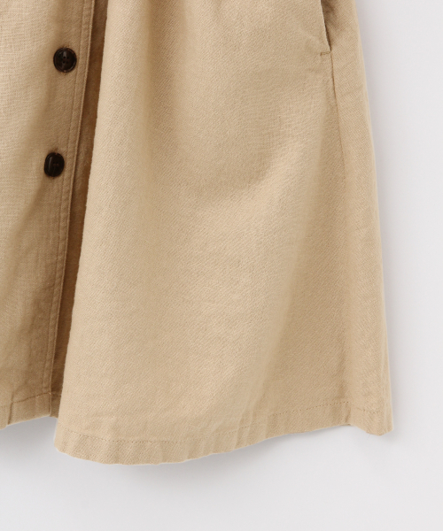 LOWRYS FARM（ローリーズファーム）の「アサコンマエボタンワンピース　840319（ワンピース・キッズ・ベージュ/ブラウン/アイボリー・120/130/140）」の7枚目の写真