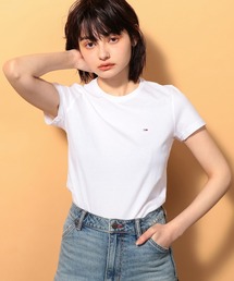 ワンポイント ベーシック クルーネック Tシャツ