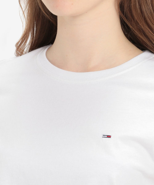 tommy jeans(トミー ジーンズ)の「ワンポイント ベーシック クルーネック Tシャツ(Tシャツ/カットソー・レディース・ホワイト/ブラック/ネイビー・SMALL/MEDIUM/X-SMALL)」の5枚目の写真