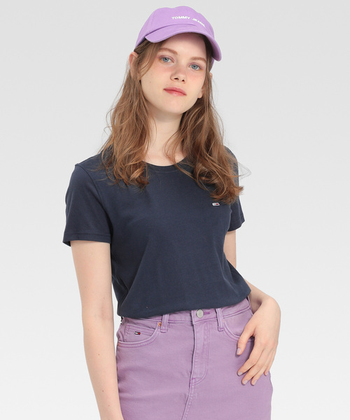 tommy jeans(トミー ジーンズ)の「ワンポイント ベーシック クルーネック Tシャツ(Tシャツ/カットソー・レディース・ホワイト/ブラック/ネイビー・SMALL/MEDIUM/X-SMALL)」の14枚目の写真