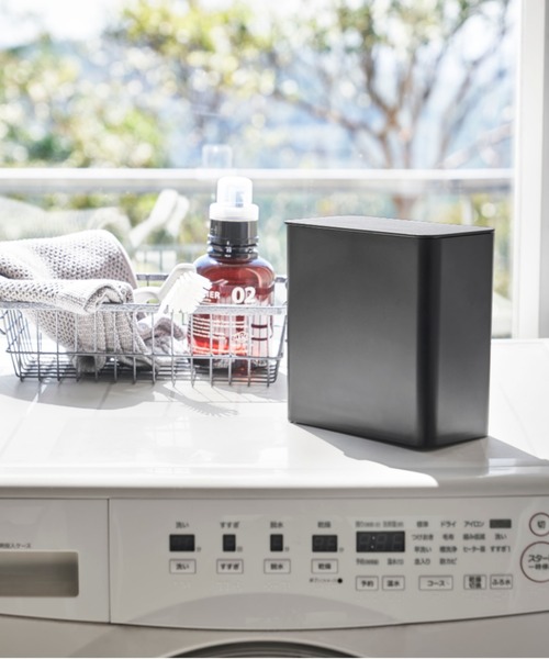 tower（タワー）の「tower（タワー）マグネット洗濯洗剤ボールストッカー（ランドリーグッズ・レディース・ホワイト/ブラック・ONE SIZE）」の7枚目の写真