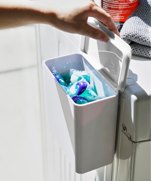 tower（タワー）の「tower（タワー）マグネット洗濯洗剤ボールストッカー（ランドリーグッズ・レディース・ホワイト/ブラック・ONE SIZE）」の4枚目の写真