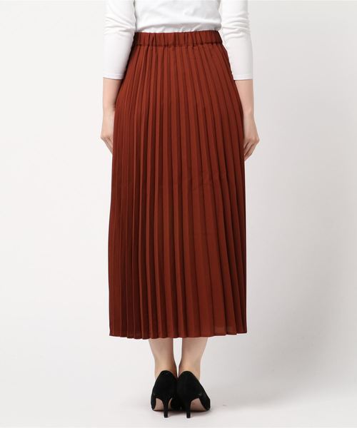 STYLEBLOCK(スタイルブロック)の「ジョーゼットプリーツスカート(スカート・レディース・ブラック/ベージュ/グレー/カーキ/ブルー/テラコッタ・M)」の8枚目の写真