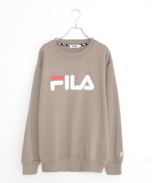 FILA(フィラ)の「FILA/フィラ BIGロゴ プリント 長袖 トレーナー スウェット 裏起毛(スウェット・メンズ・ホワイト/ブラック/ネイビー/杢グレー/グレー系その他/レッド/グリーン系その他・LL/M/L/3L/4L/5L)」の5枚目の写真