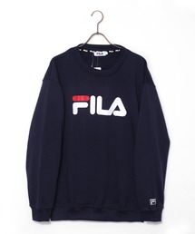FILA/フィラ BIGロゴ プリント 長袖 トレーナー スウェット 裏起毛